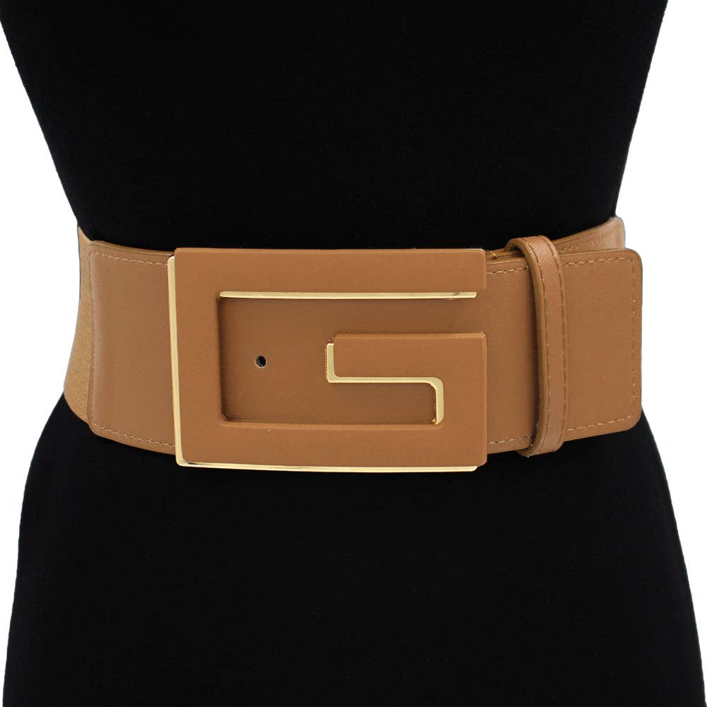 Wide Structured Waist Belt