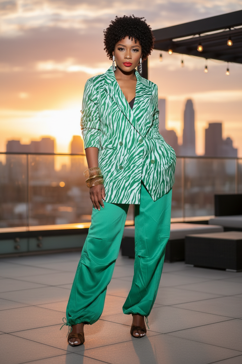 Wild Thing Zebra Print Blazer