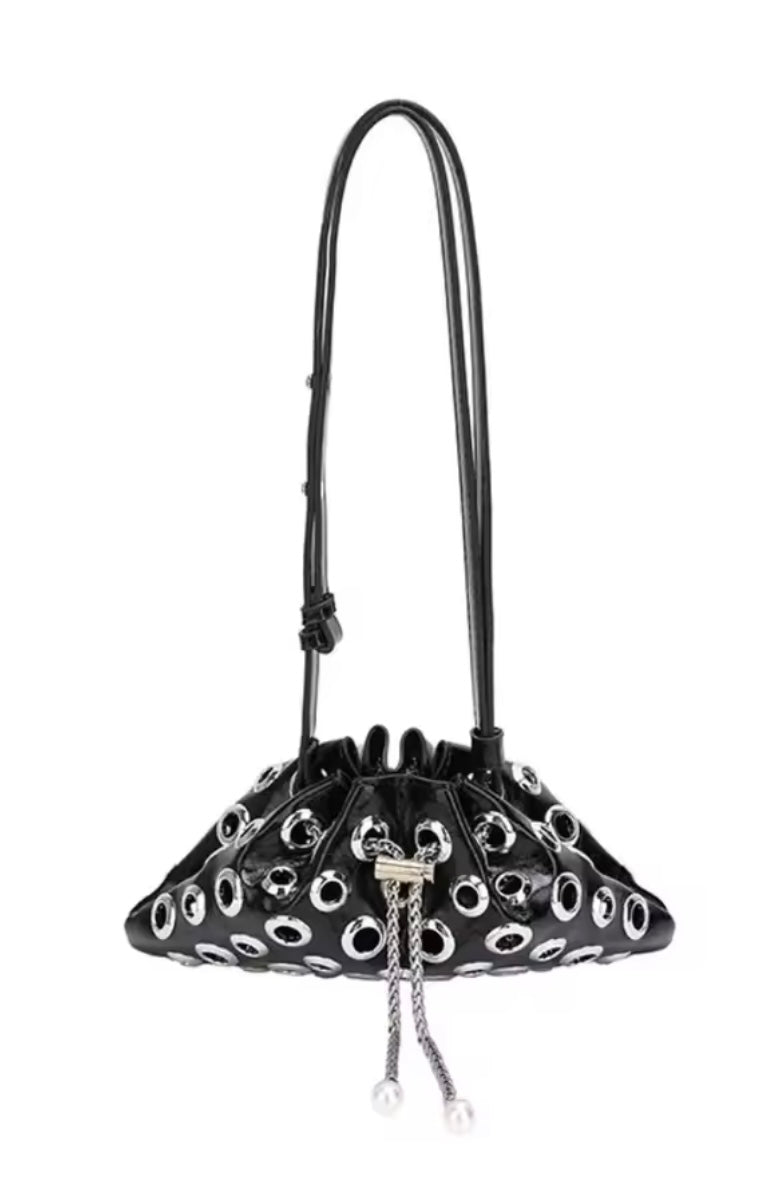 Studded Black Purse