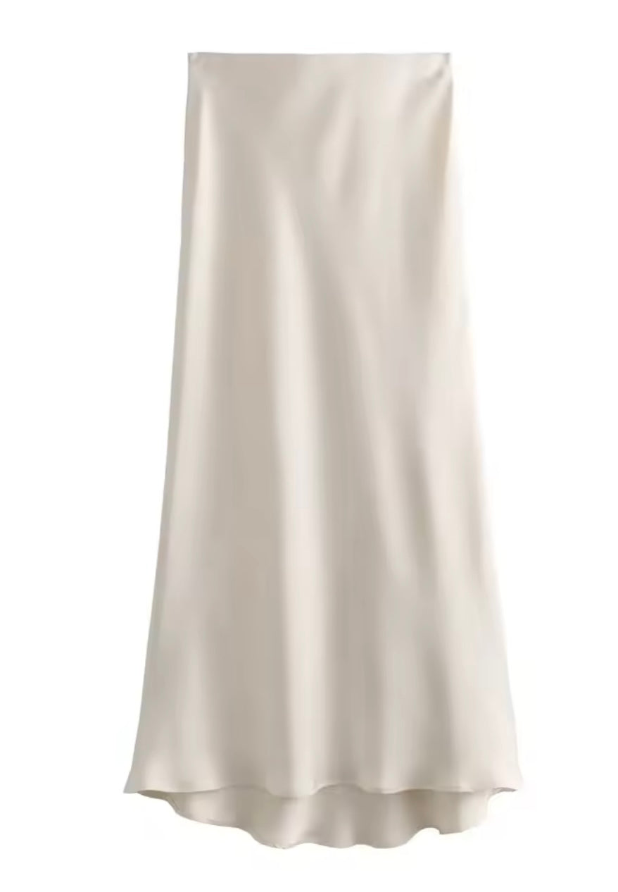 Riley Satin Skirt (4 Available Colors)