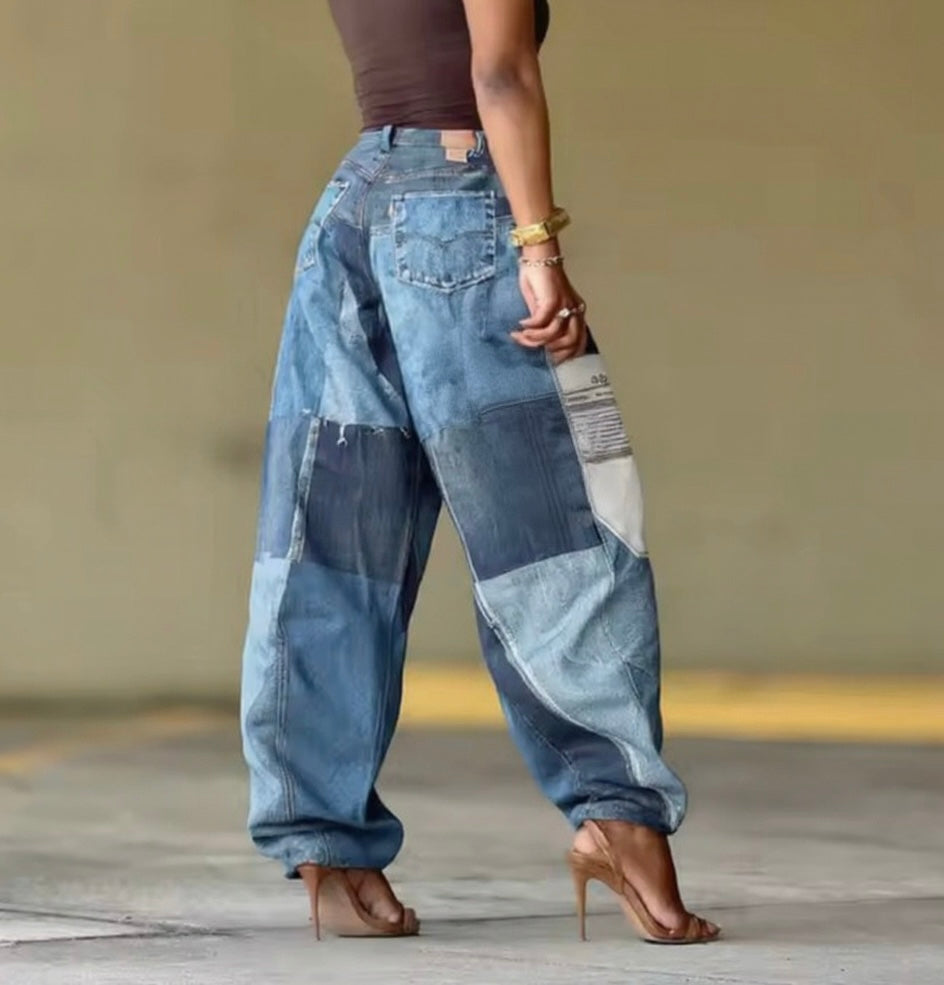 Stamped Out Distressed Jeans