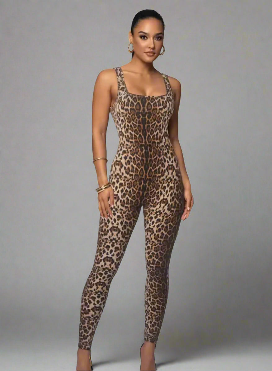Wild Thing Leopard Jumpsuit