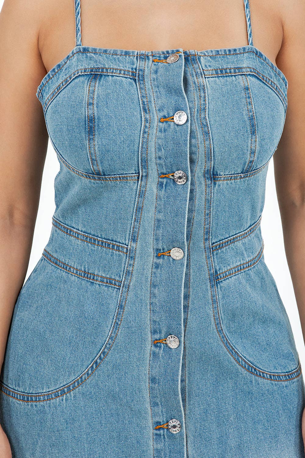 Gabrielle Denim Maxi Dress