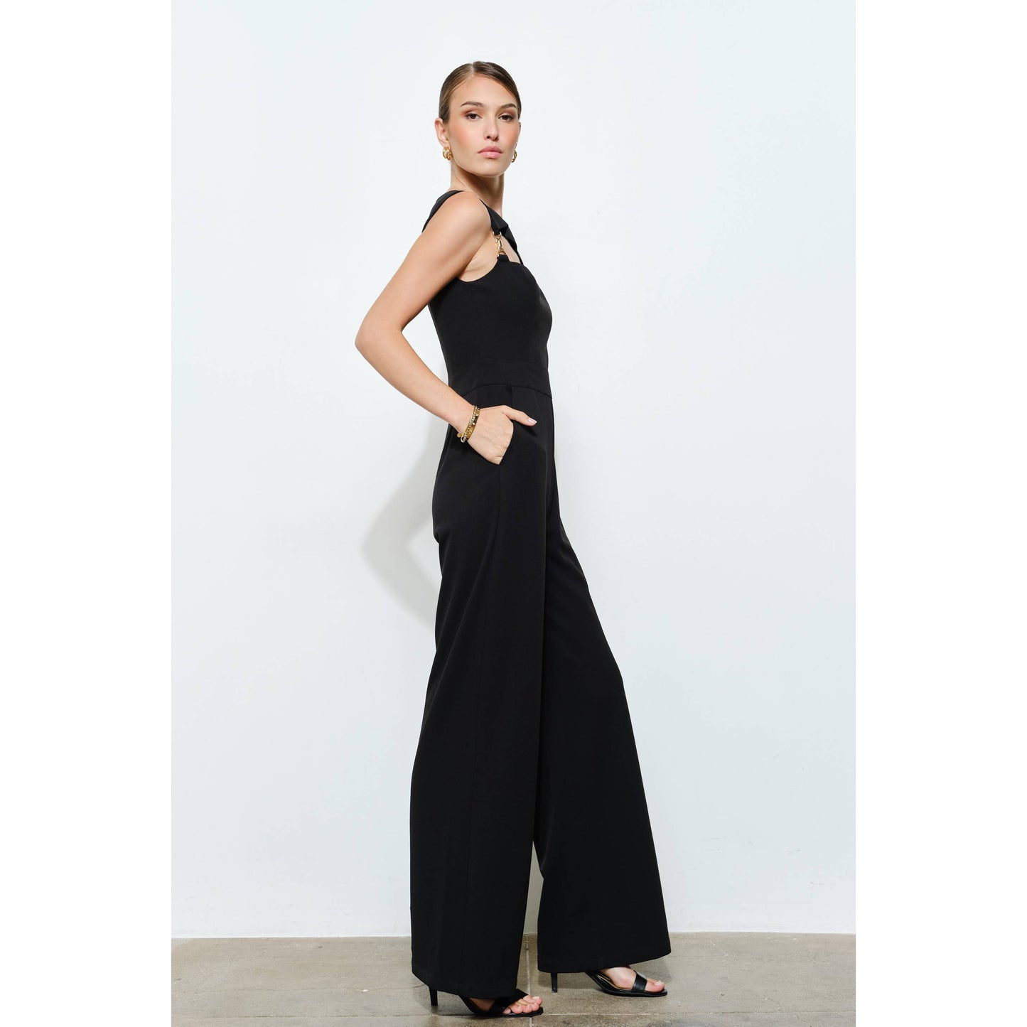 Buckle Up Wide Leg Jumpsuit