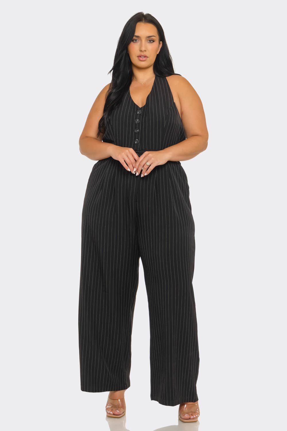 Plus Halter Jumpsuits