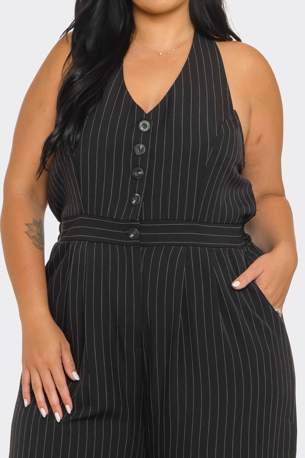 Plus Halter Jumpsuits