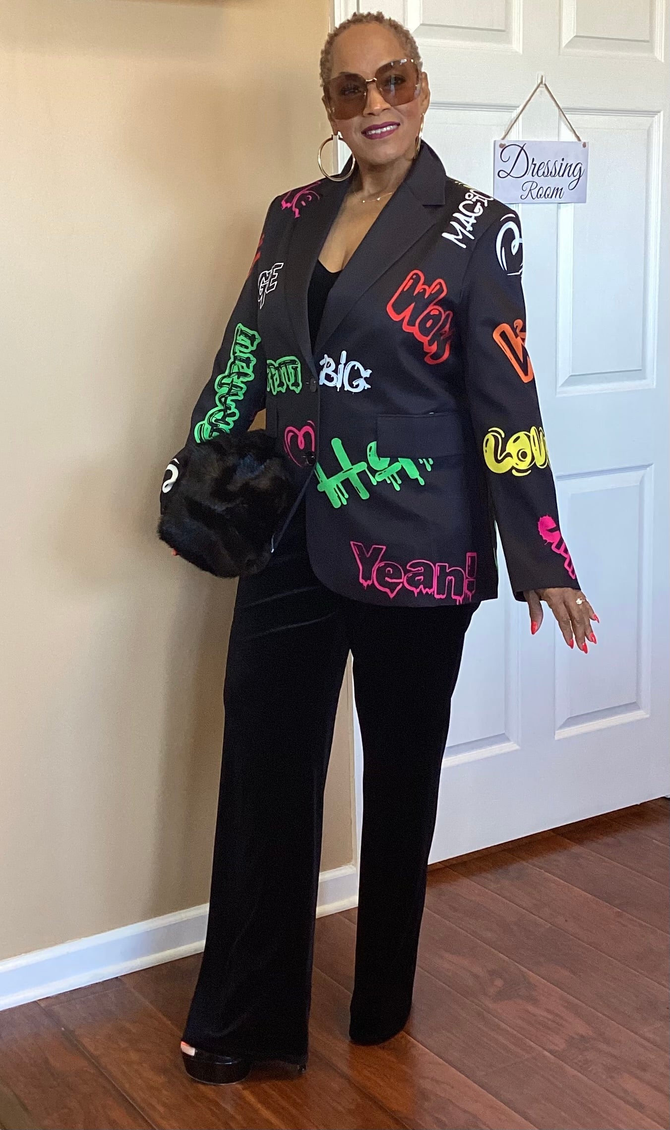 Urban Chic Graffiti Blazer