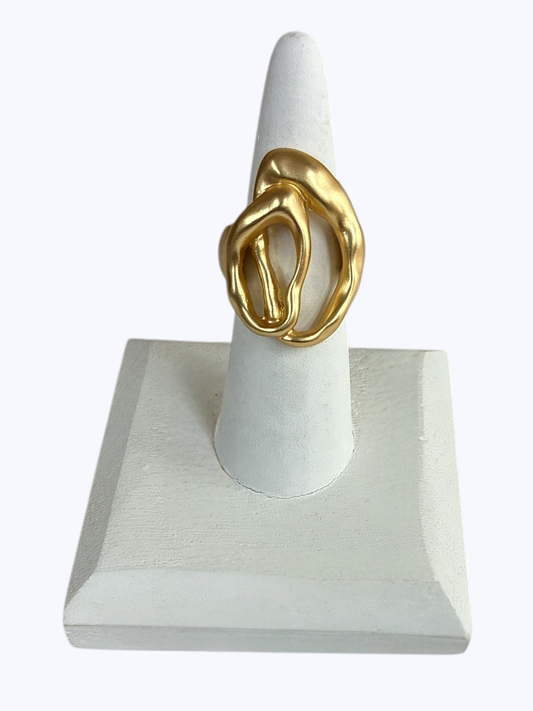 Matte Twisted Stretch Ring