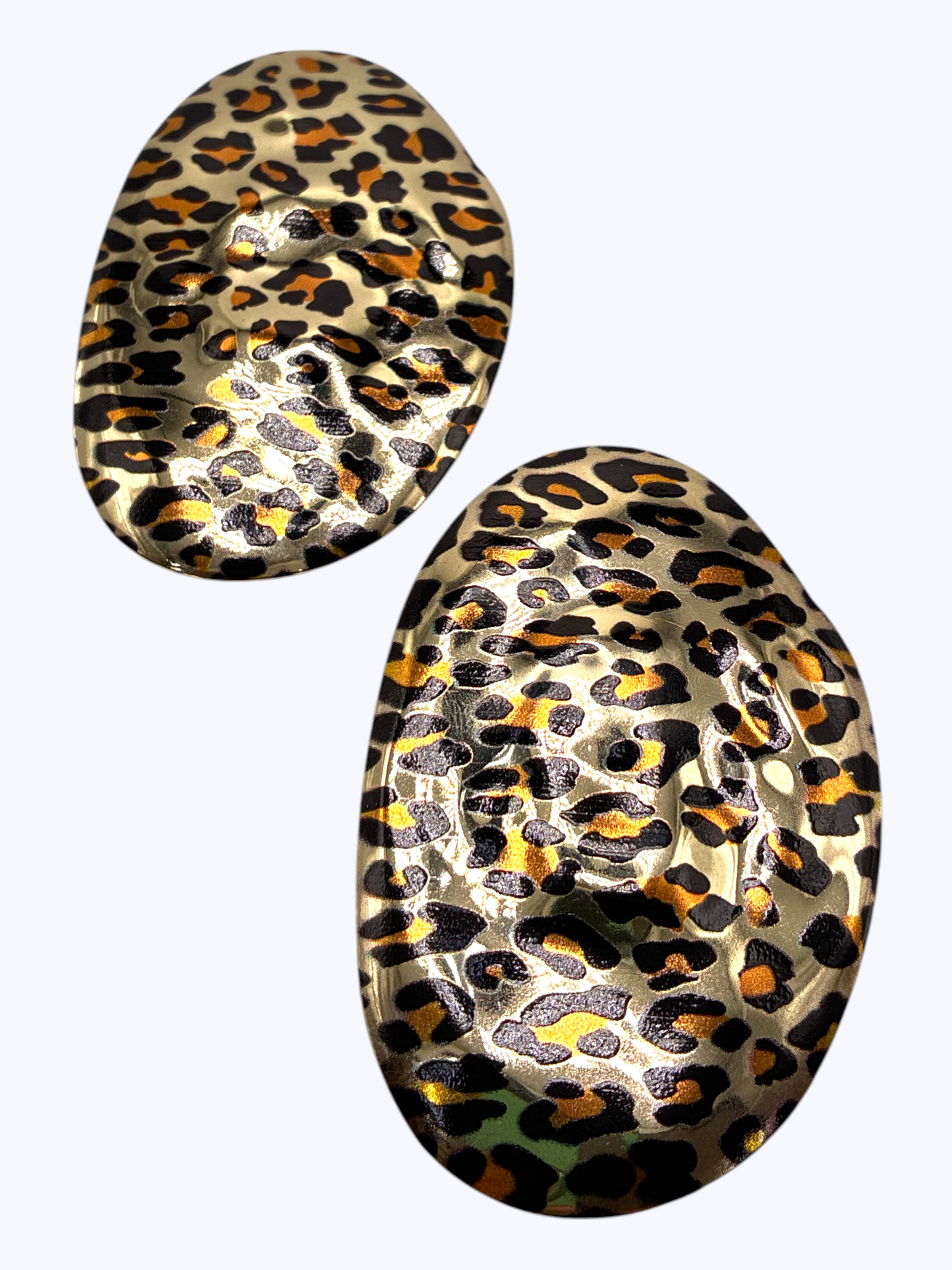 Oversized Leopard Earrings