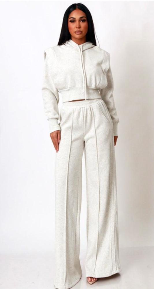 Ashley Luxe Wide Leg Jogger Set