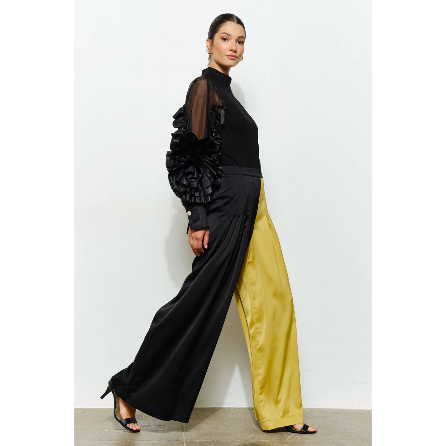 Split Decision Color-Block Pants
