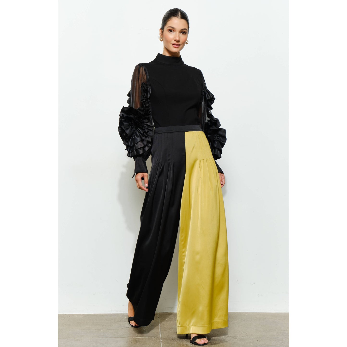 Split Decision Color-Block Pants