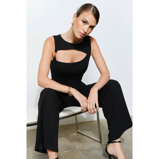 Buckle Up Wide Leg Jumpsuit