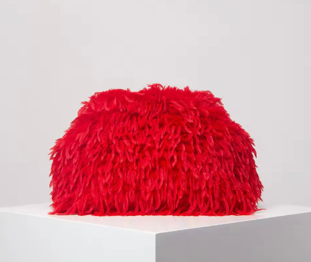 Monroe Furry Clutch Bag