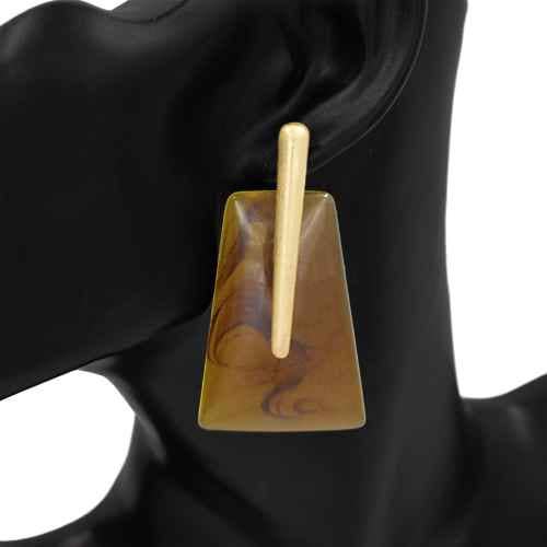 Trapezoid Drop Earrings