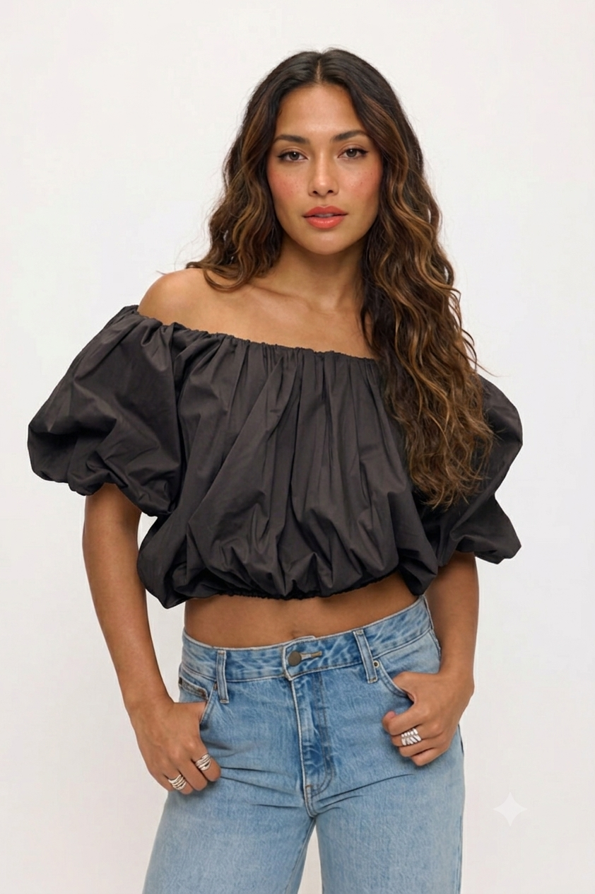 Phoebe Off Shoulder Puff Sleeve Top
