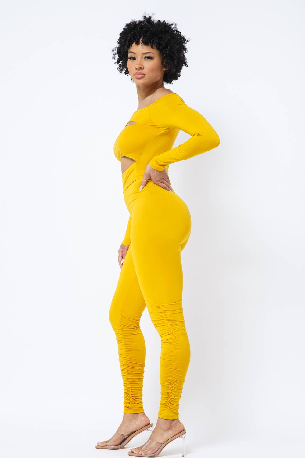 Cut Out Leggings Set