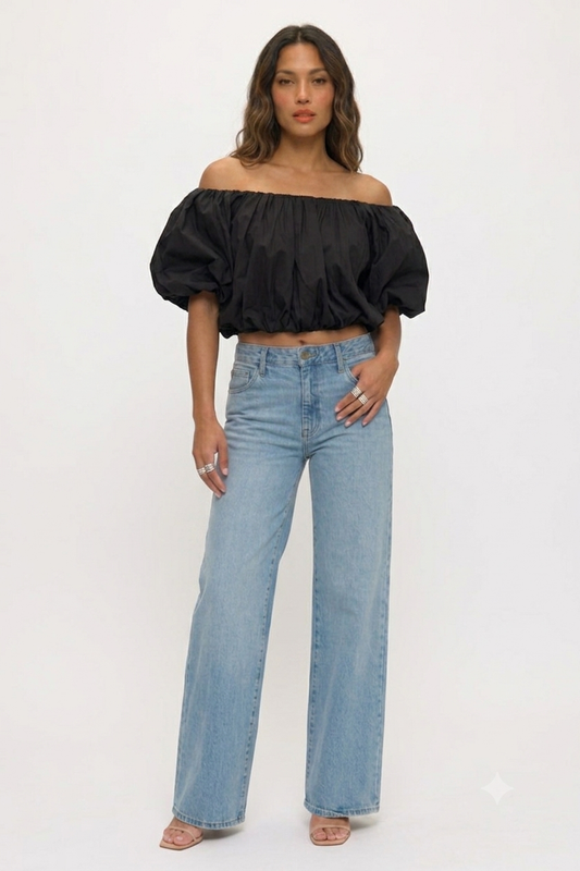 Phoebe Off Shoulder Puff Sleeve Top