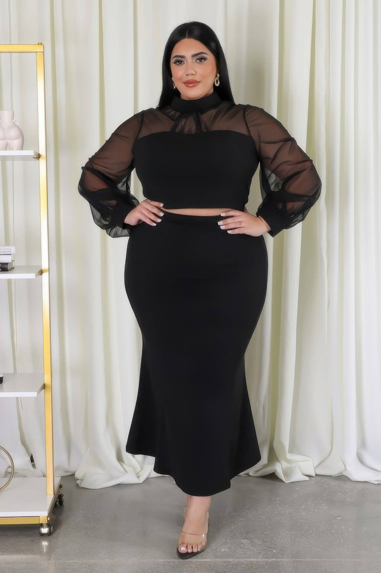 Peyton Plus Size Skirt Set