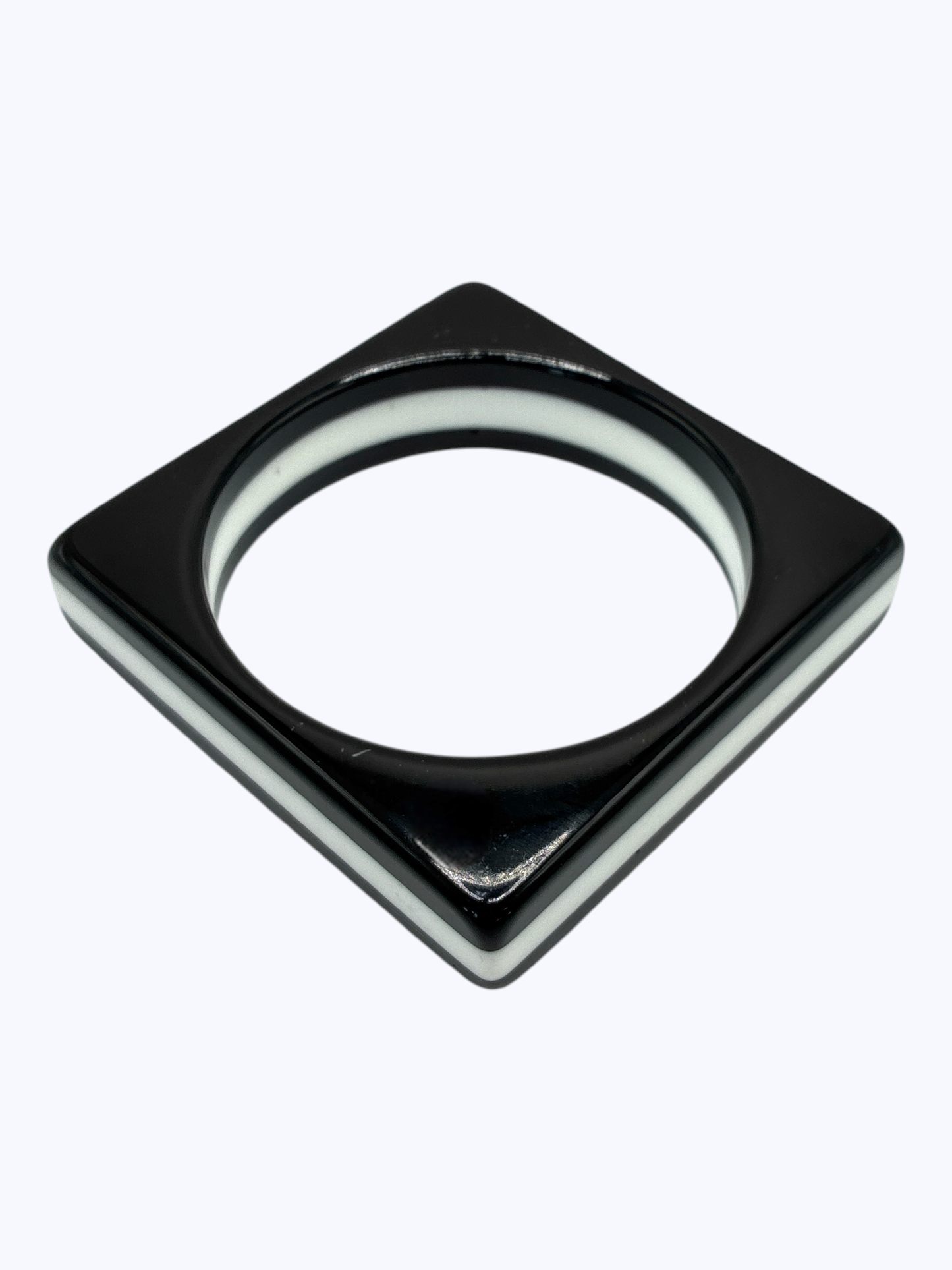 Square Black and White Bracelet