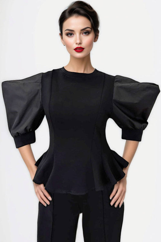 Ms. Jackie Puff Sleeve Top