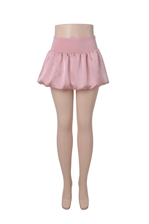 Balloon Ruffle Mini Skirt