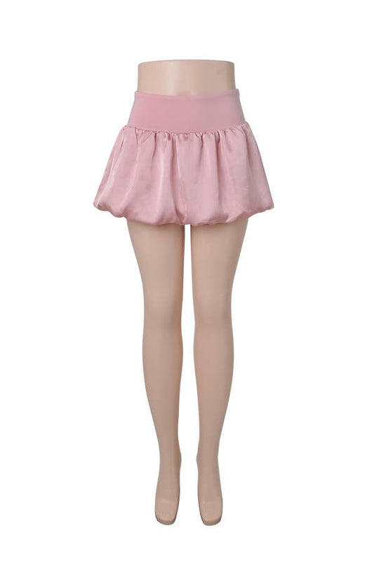 Balloon Ruffle Mini Skirt