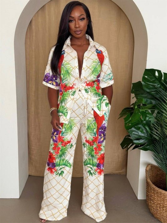 Tropical Parrot Print Set