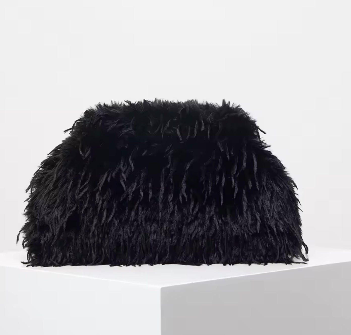Monroe Furry Clutch Bag
