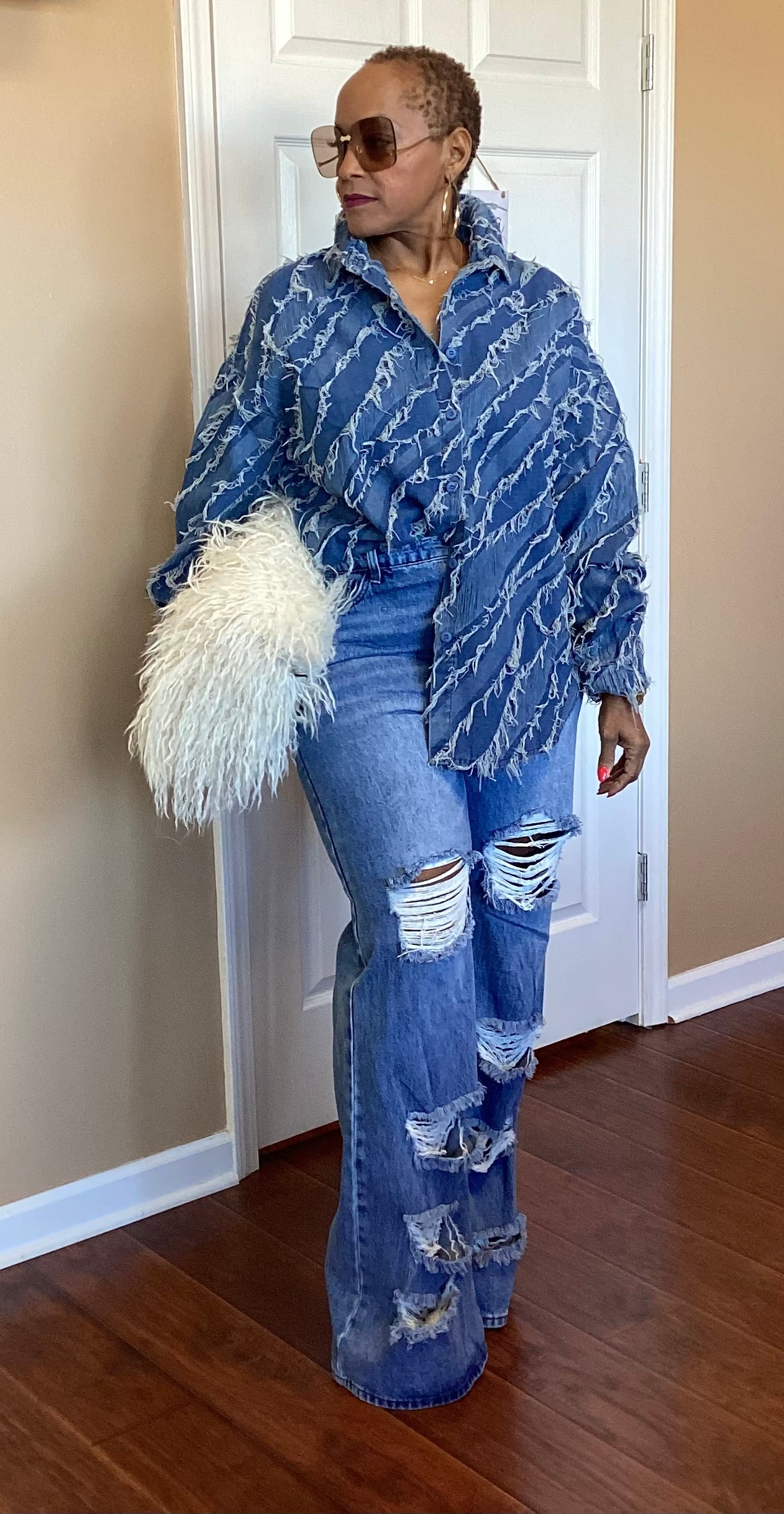 “I’m So Distressed” Shacket