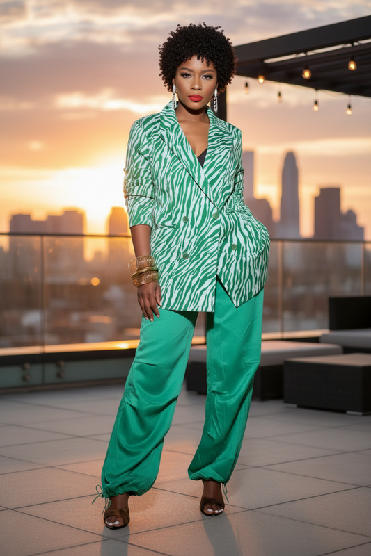 Wild Thing Zebra Print Blazer