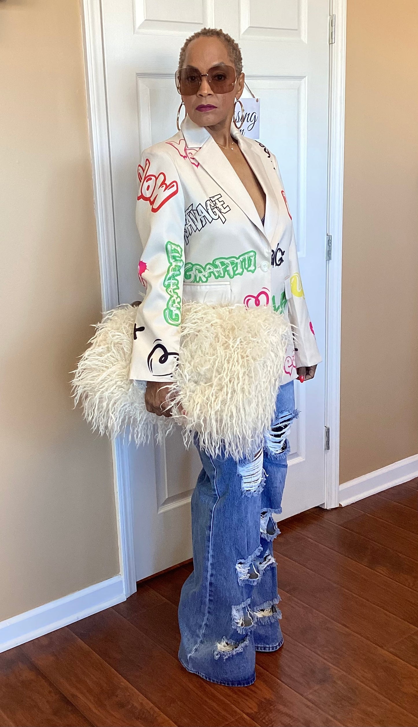 Urban Chic Graffiti Blazer