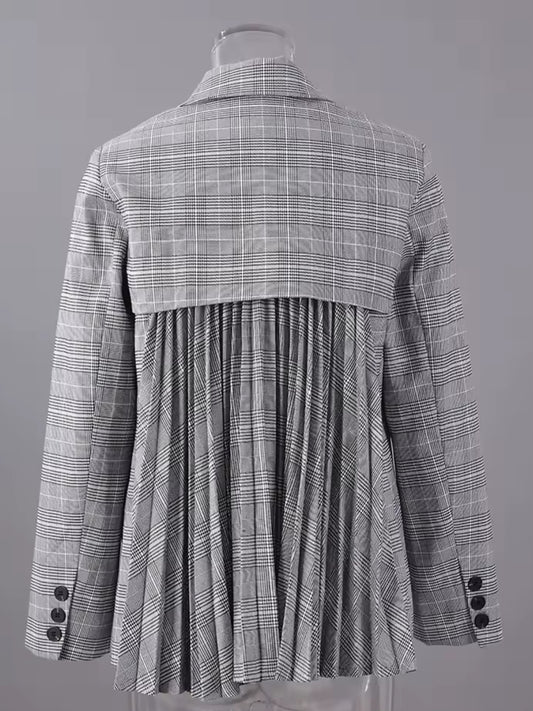 Pleated Blazer