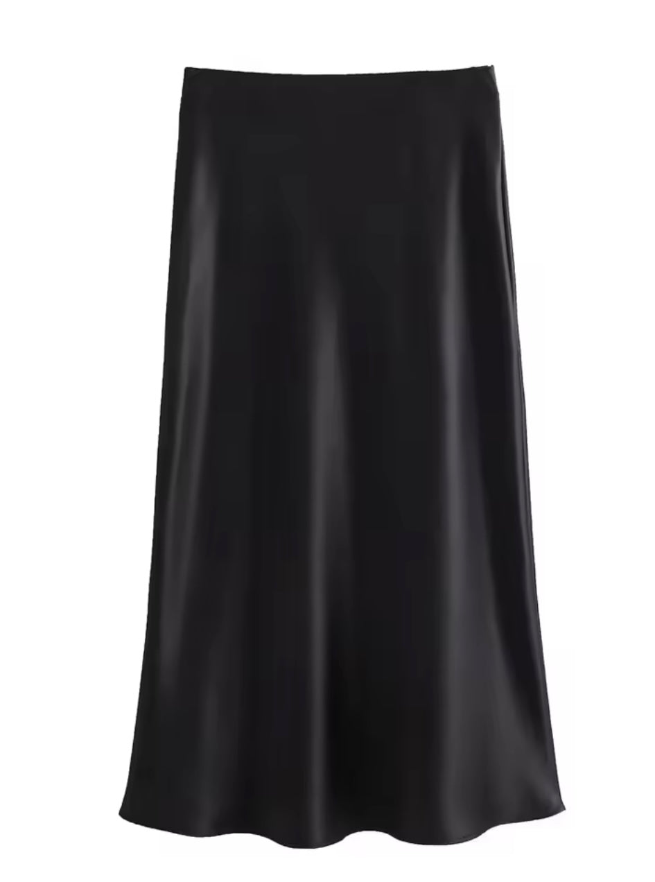 Riley Satin Skirt (4 Available Colors)