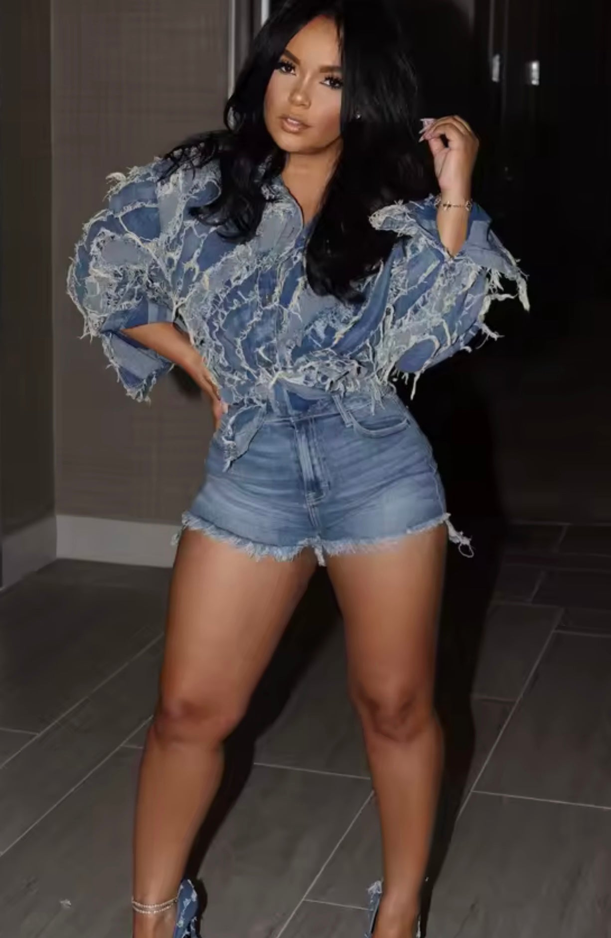 “I’m So Distressed” Shacket