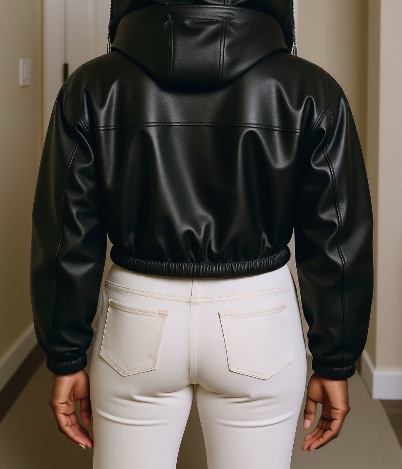 Moto Girl Faux Leather Jacket