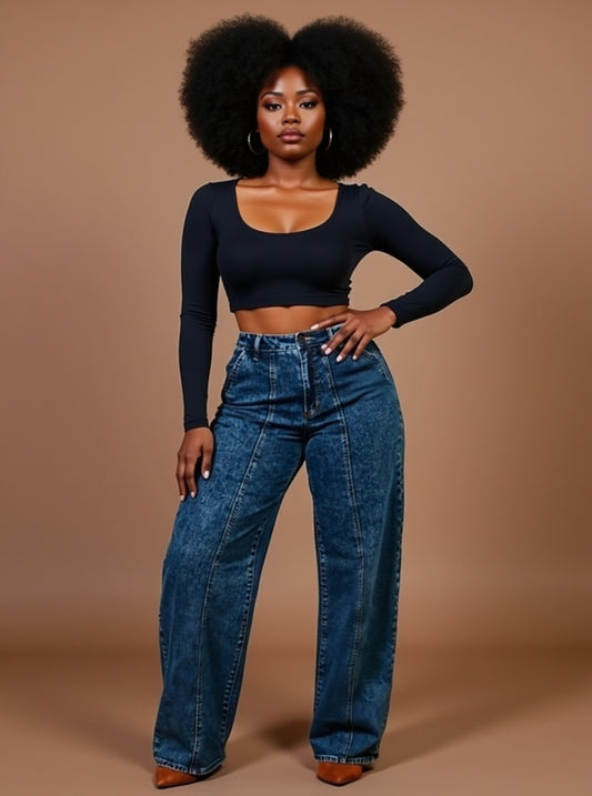 Celine High Rise Barrel Jeans