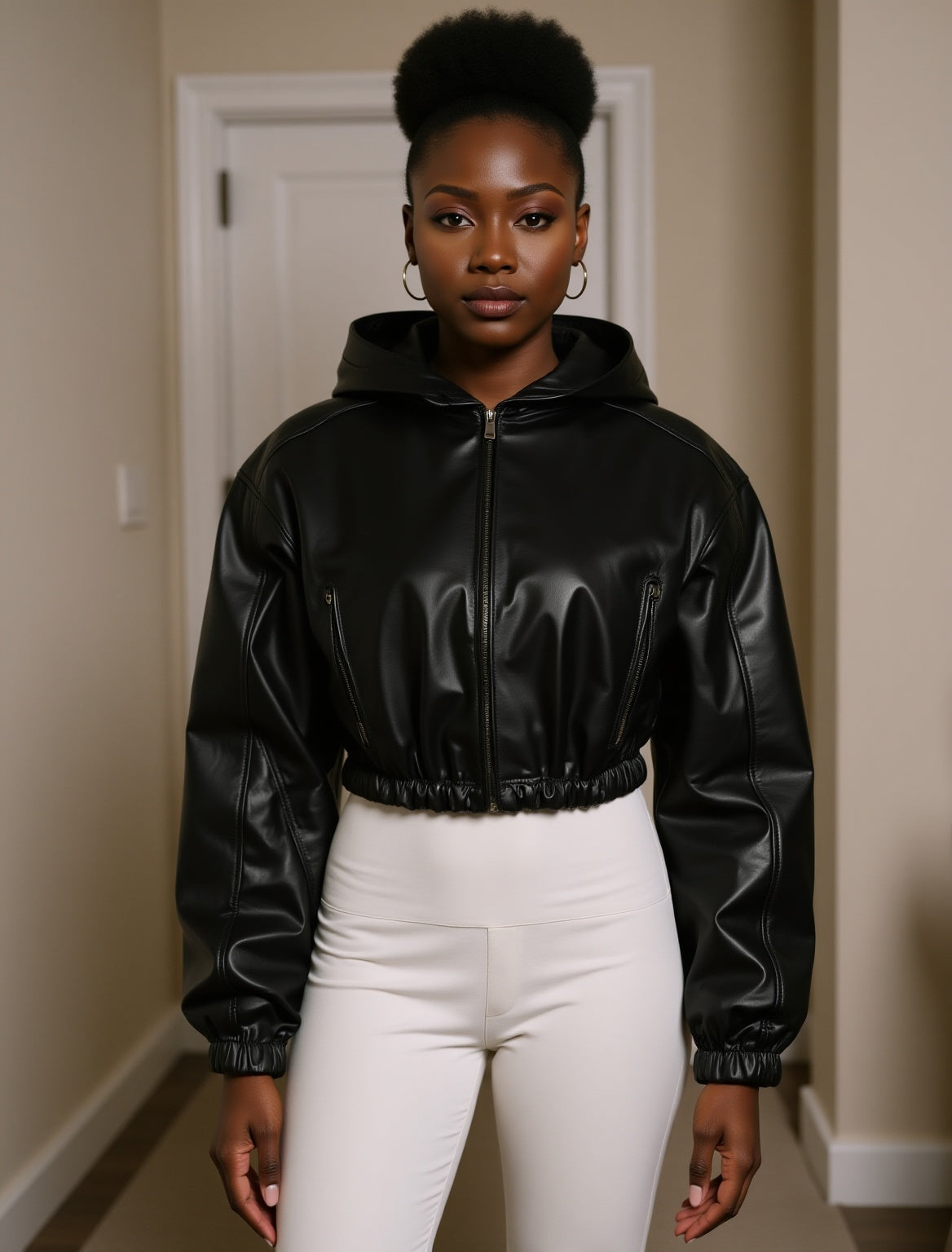 Moto Girl Faux Leather Jacket