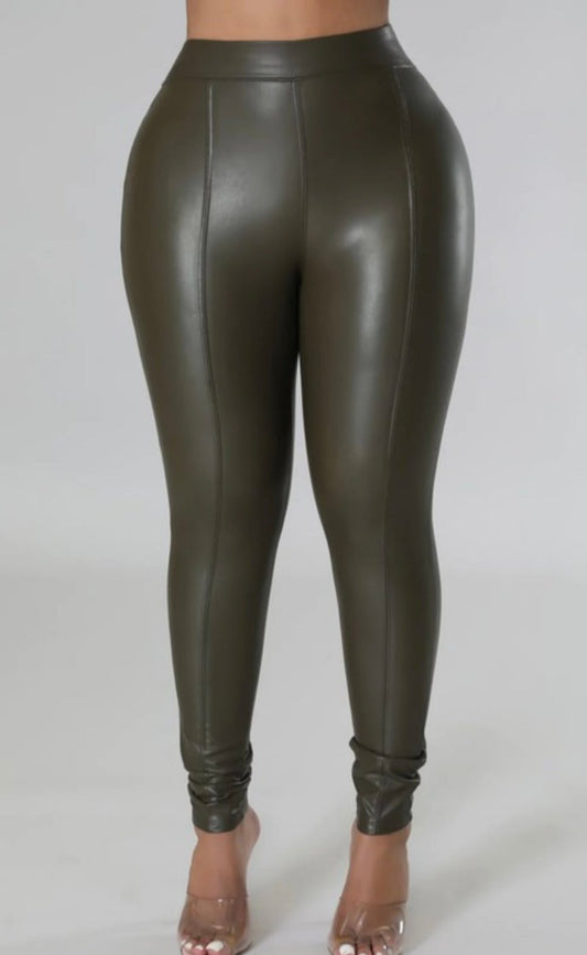 Yeika Faux Leather High Waist Leggings