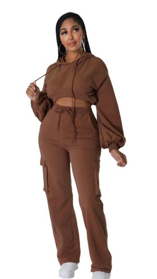 Chill Days Cargo Pants Set