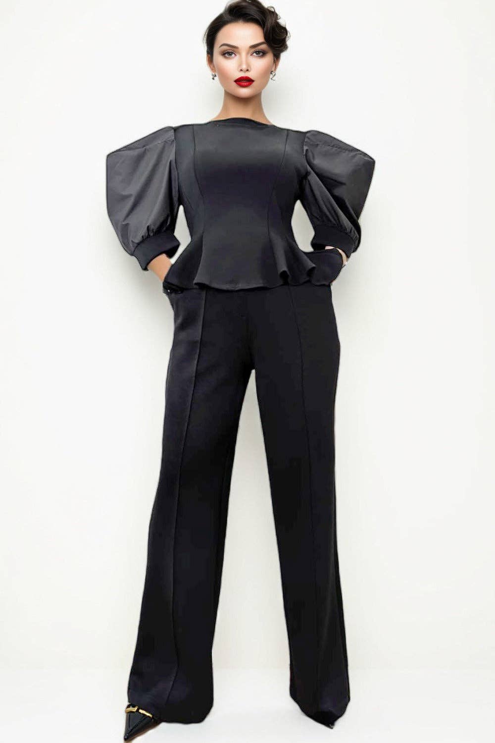 Ms. Jackie Puff Sleeve Top