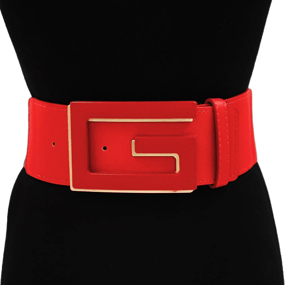 Wide Structured Waist Belt