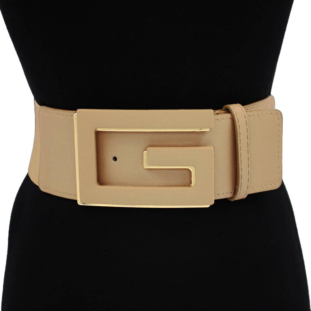 Wide Structured Waist Belt