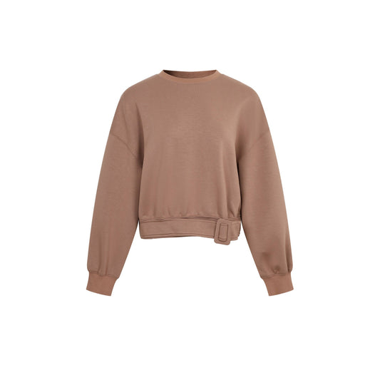 Belted Sweatshirt