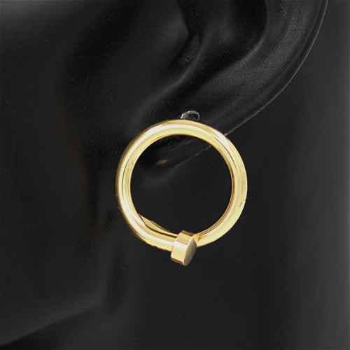 Modern Edge Lock Earrings