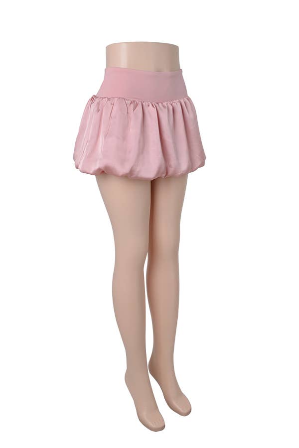 Balloon Ruffle Mini Skirt